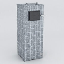 Fireplace - OM KASTOR KSIS 27 bath oven in talcum-Magnesite Pattern 5 