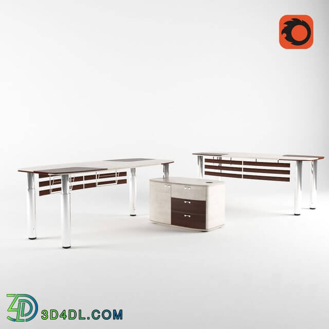 Office furniture - Office table with curbstone