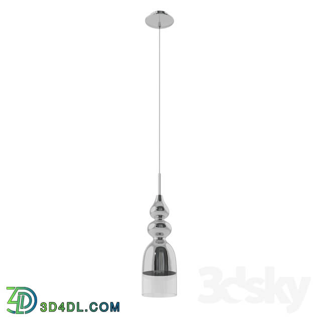 Ceiling light - 95555 LED suspension bracket BOLANOS_ 1х3_3W _LED__ Ø120_ steel_ chrome _ glass_ chrome_ transparent