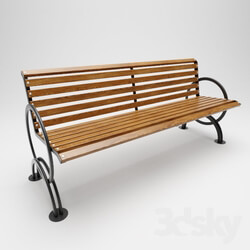 Other architectural elements - Bench model for 3d max 