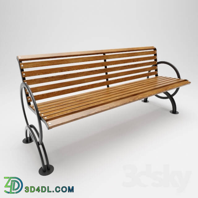 Other architectural elements - Bench model for 3d max