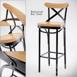 Chair - Dark Metal Bar Chair 