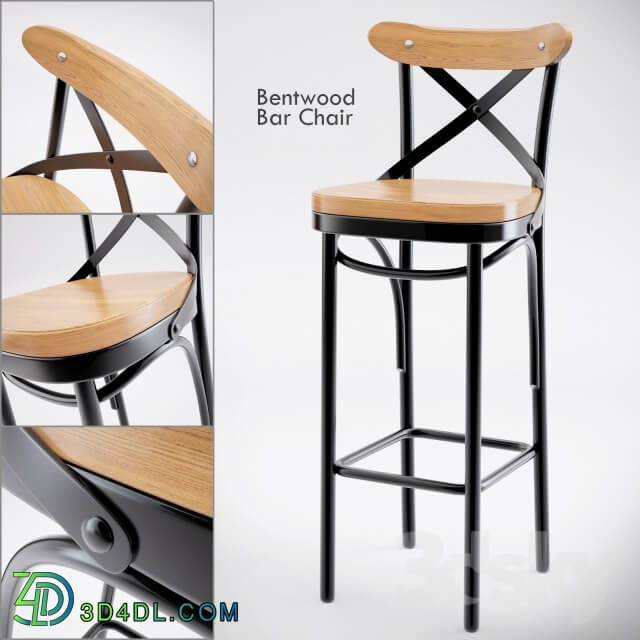 Chair - Dark Metal Bar Chair