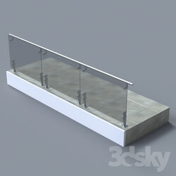 Other architectural elements - Glass Handrail with short Baluster 