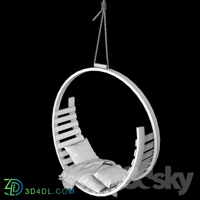 Other architectural elements - Garden Swings Amble Hanging Seat by Tom Raffield
