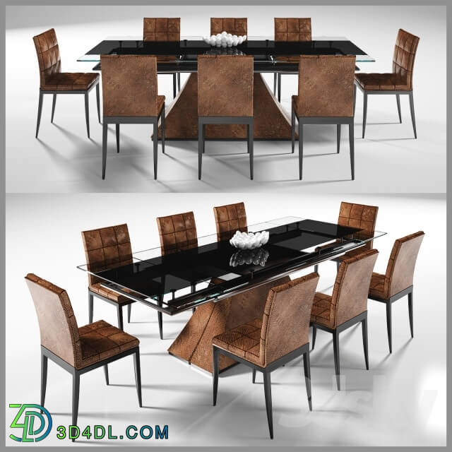 Table _ Chair - DINING TABLE 4