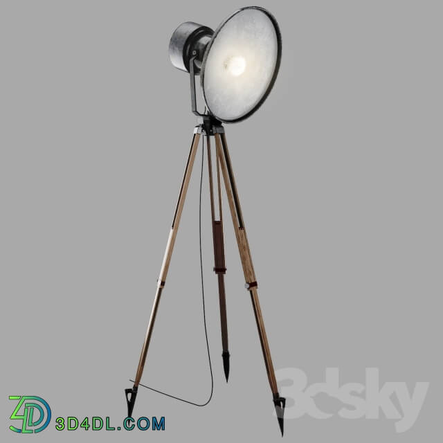 Floor lamp - Spotlight on a tripod