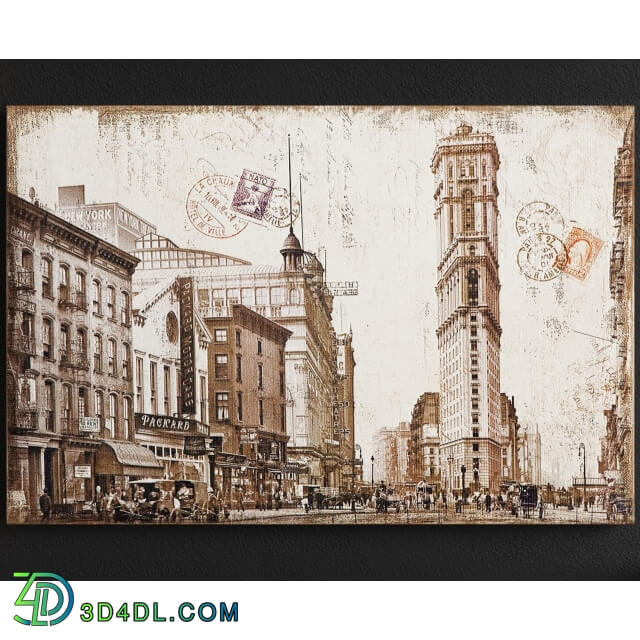 Frame - Picture City Postcards 60x90 Assorted