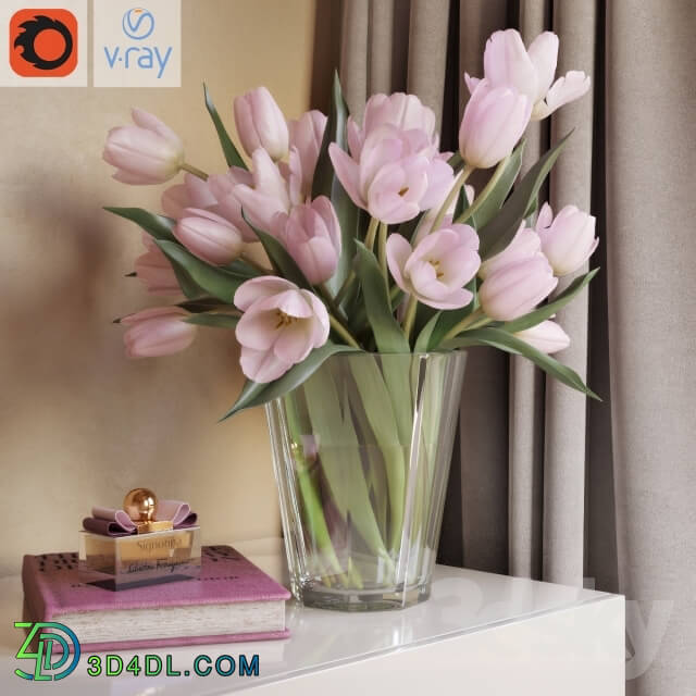 Decorative set - Decorative set with tulips