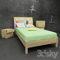 Bed - Italian furniture Nature Design 