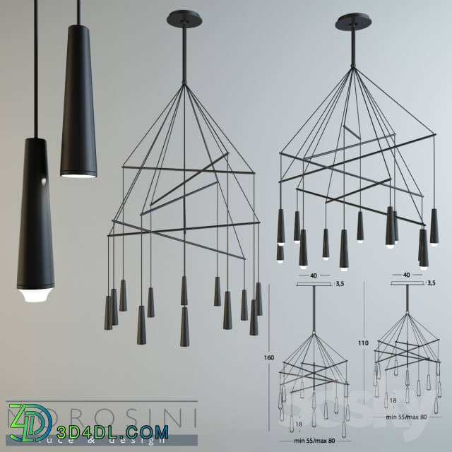 Ceiling light - Lamp Morosini Mikado LA 12