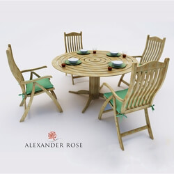 Table _ Chair - A set of furniture. Table _ 4 chairs 