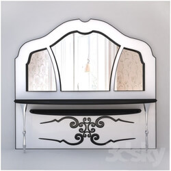 Table - Mirror with console tables 