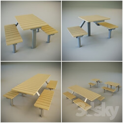 Table _ Chair - Tables for summer cafe 