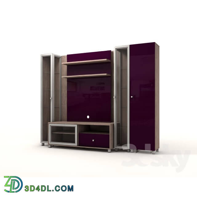 Wardrobe _ Display cabinets - wall under TV