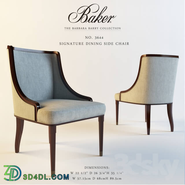 Chair - Baker 3644 SIGNATURE DINING ARM CHAIR