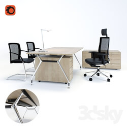 Office furniture - Desk Summa M _Koenig _ Neurath_ Germany__ chair Okay II _Koenig _ Neurath_ Germany__ table lamp JACKIE-PANZERI 