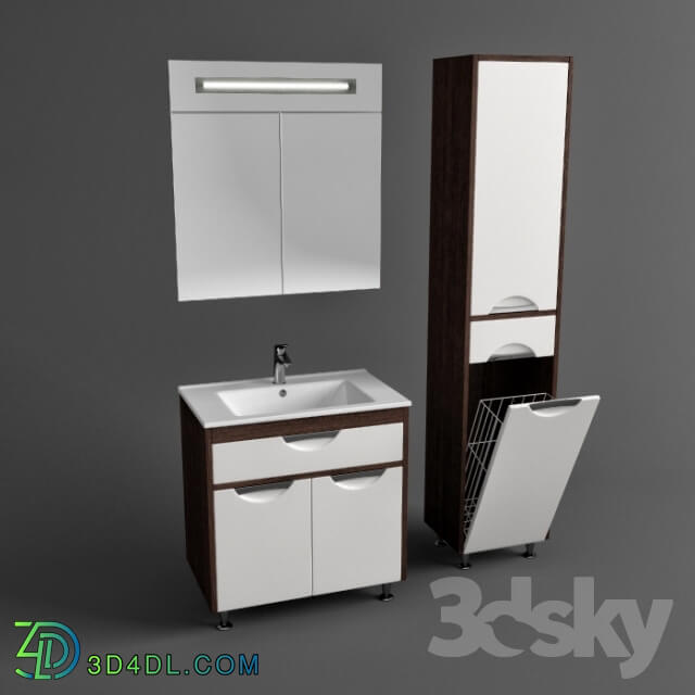 Bathroom furniture - Aqua Rhodes Nika 75