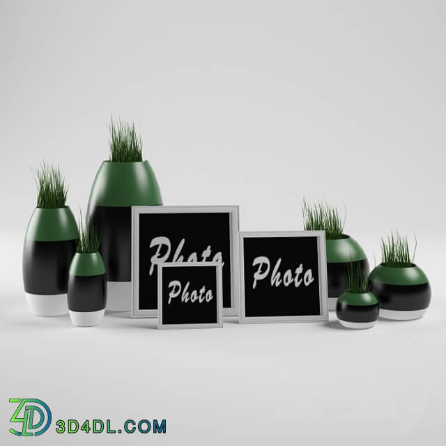 Plant - decorative set with grass