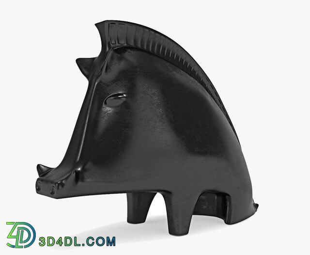 Sculpture - Jonathan Adler Ceramic Wild Boar