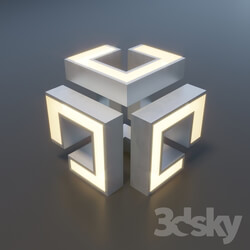 Table lamp - cubic lighting 
