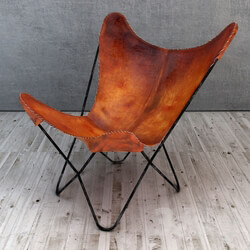 Arm chair - Leather chair butterfly Loftdesigne Model 083 