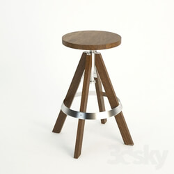 Chair - Chair rig acacia adjustable barstool 