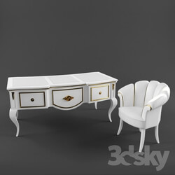 Table _ Chair - Desk with armchair 