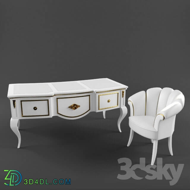 Table _ Chair - Desk with armchair