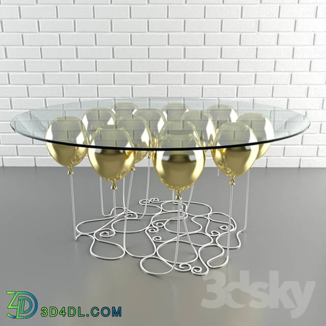 Table - Coffee table on balls