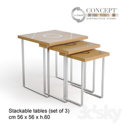 Table - Stackable table Tribute - Caroti Concept 