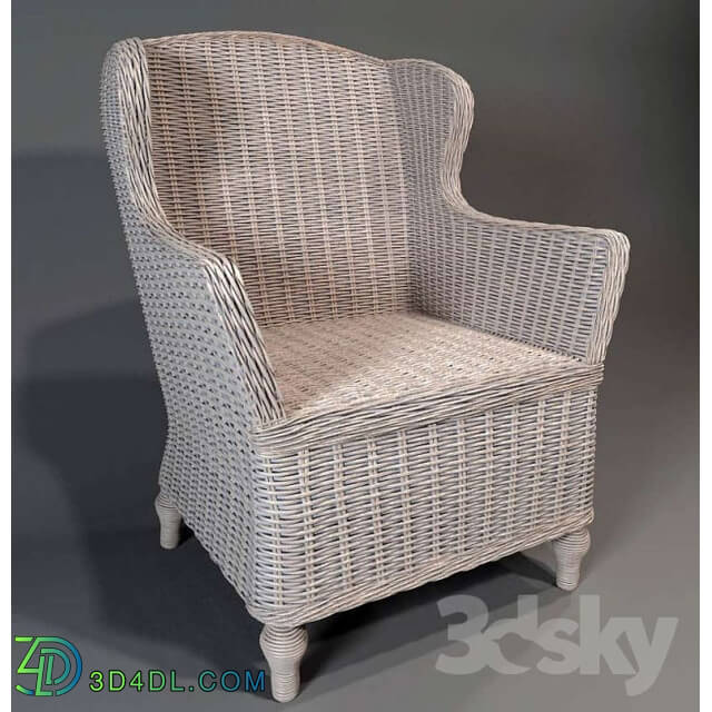 Arm chair - wickerwork seat