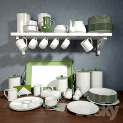 Tableware - A set of ceramic dishes 