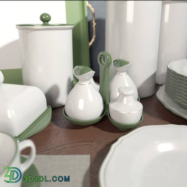 Tableware - A set of ceramic dishes