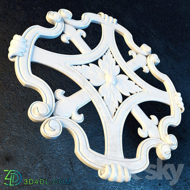 Decorative plaster - Set in ornate Venetian style