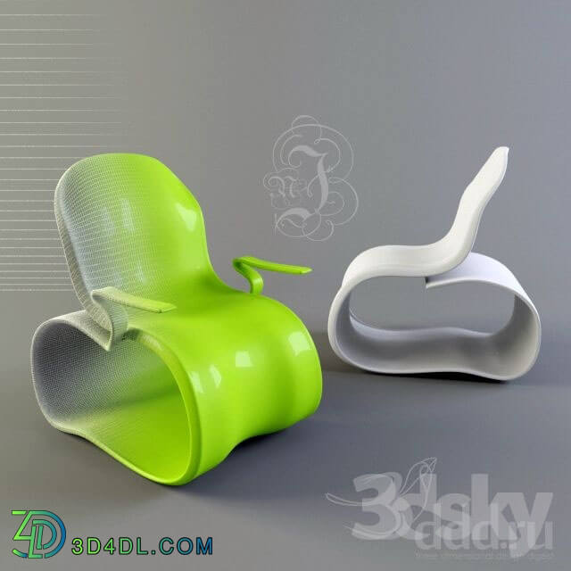 Chair - Armchair and chair by nJ