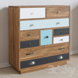 Sideboard _ Chest of drawer - Chest Aquarelle Birch 