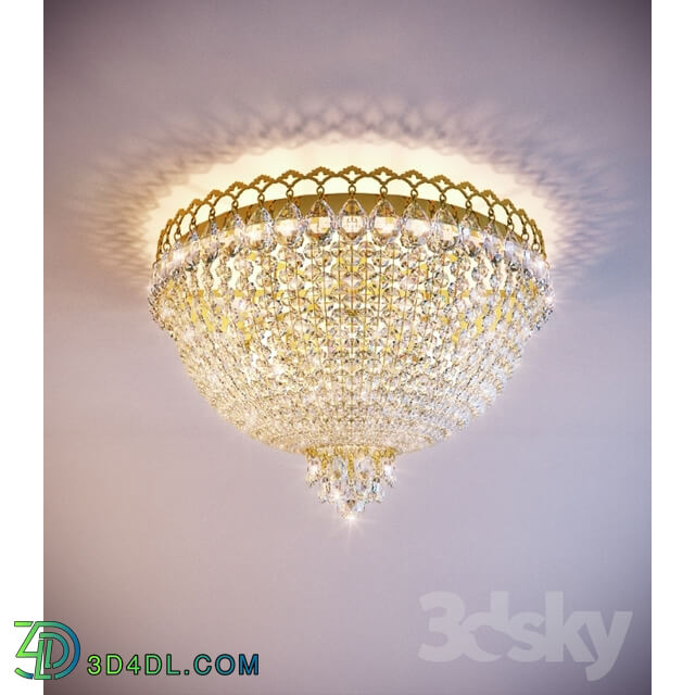 Ceiling light - Crystal ceiling mounted light fixture