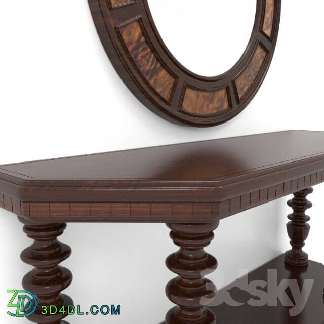 Table - LEXINGTON MOSSEL BAY CONSOLE TABLE _ 2 mirrors