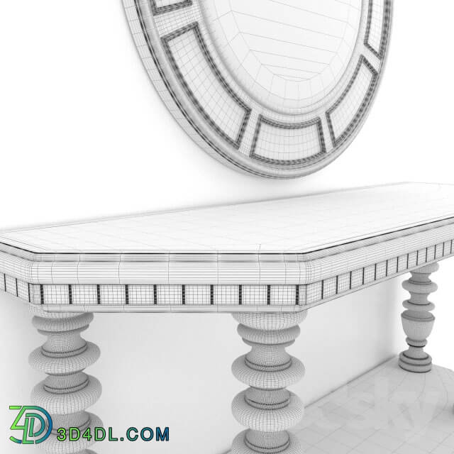 Table - LEXINGTON MOSSEL BAY CONSOLE TABLE _ 2 mirrors