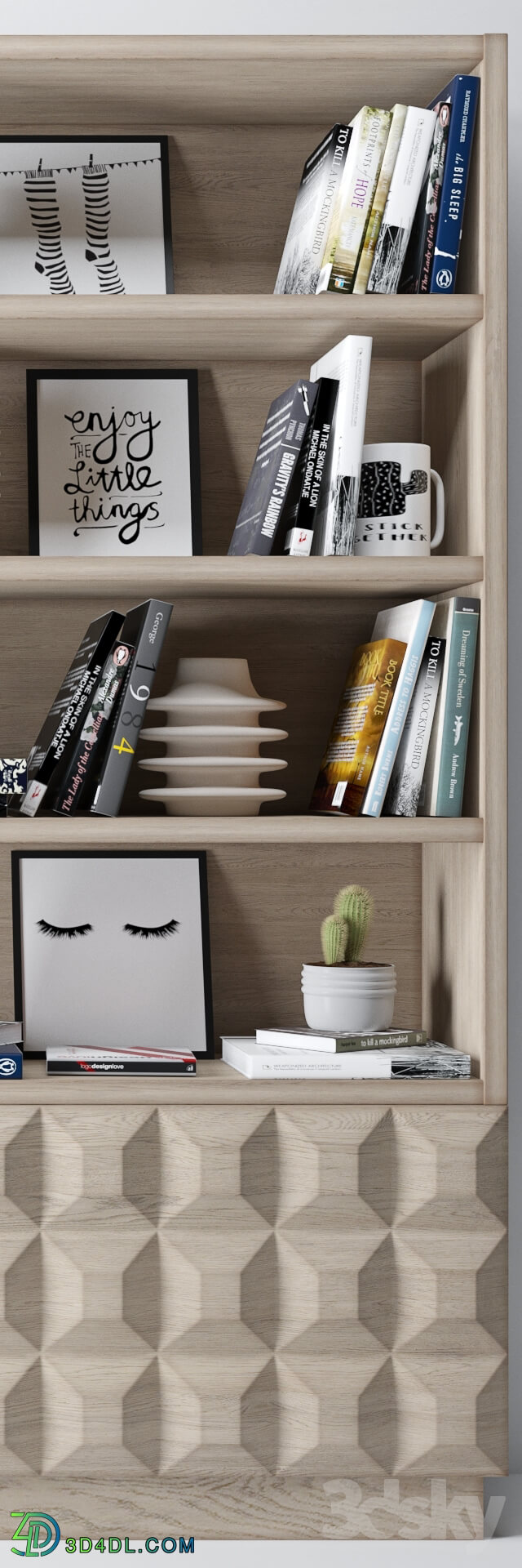 Decorative set - Bookshelf _ decoration