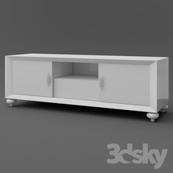 Sideboard _ Chest of drawer - OM Tumba under TV FratelliBarri PALERMO in finishing white shiny varnish_ FB.TV.PL.63 