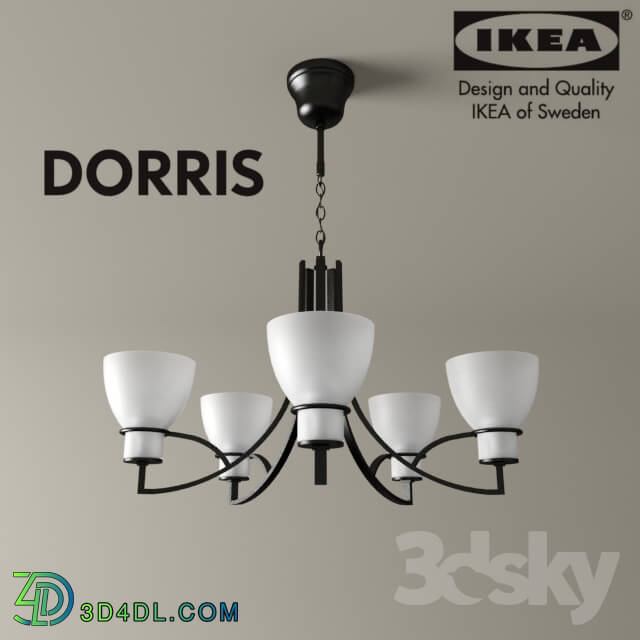 Ceiling light - Dorris IKEA _ Suspension with 5 shades