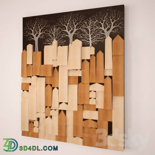 Other decorative objects - Wood Wall Sculpture