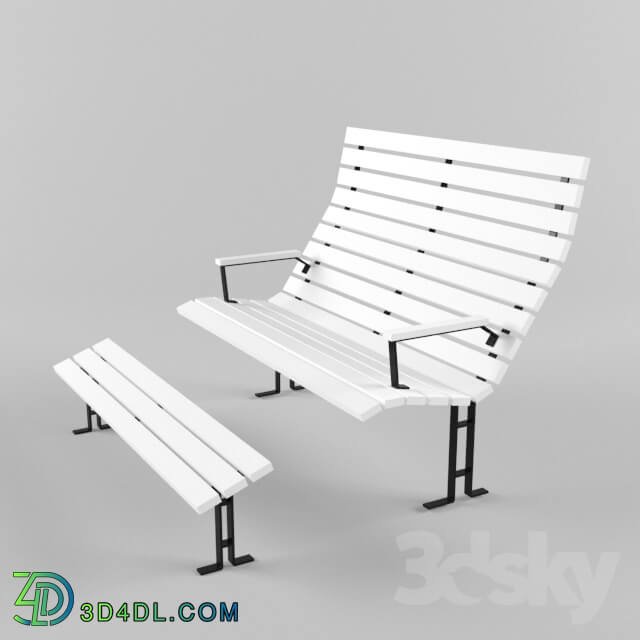 Other architectural elements - Simple and stylish bench