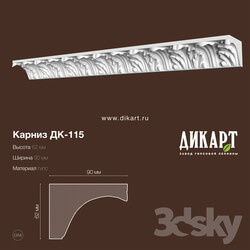 Decorative plaster - Dk-115_62Hx90mm 