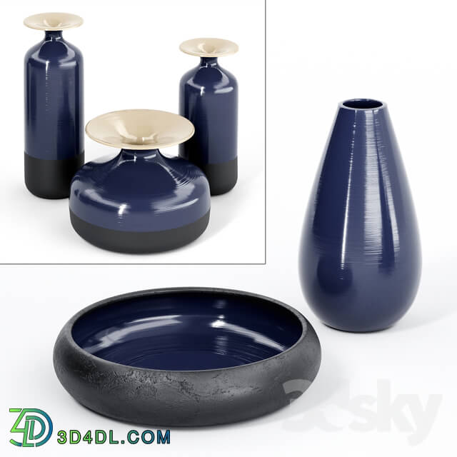 Vase - ceramic vases Stromboli by Natuzzi