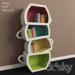 Other - Bookshelf-Tea Cup 