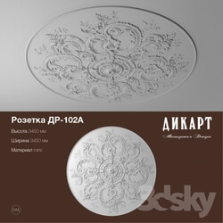 Decorative plaster - DR-102A_3450h3450mm 