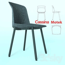 Chair - Chairs Cassina 383-386 MOTEK 